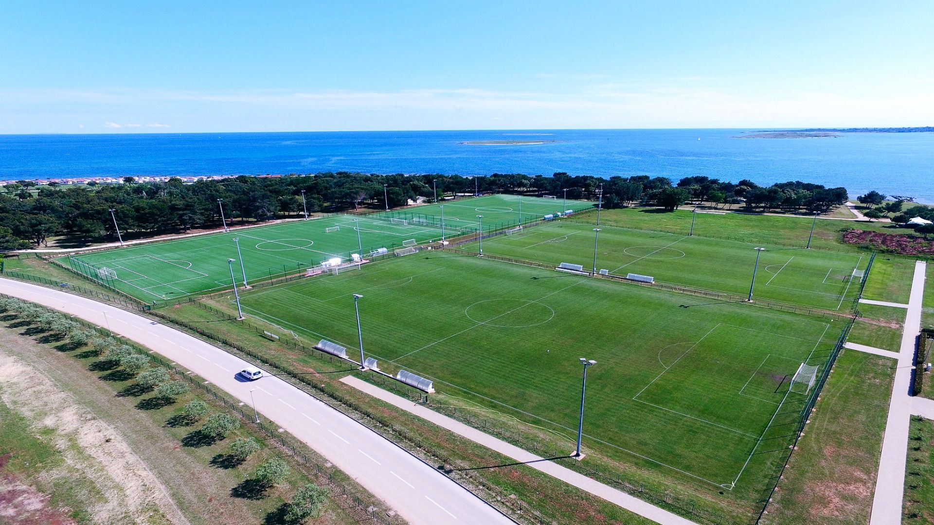 Trainingslager Medulin, Kroatien - Ansicht Fußballplätze
