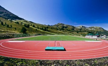 Høytliggende treningssenter i Kühtai